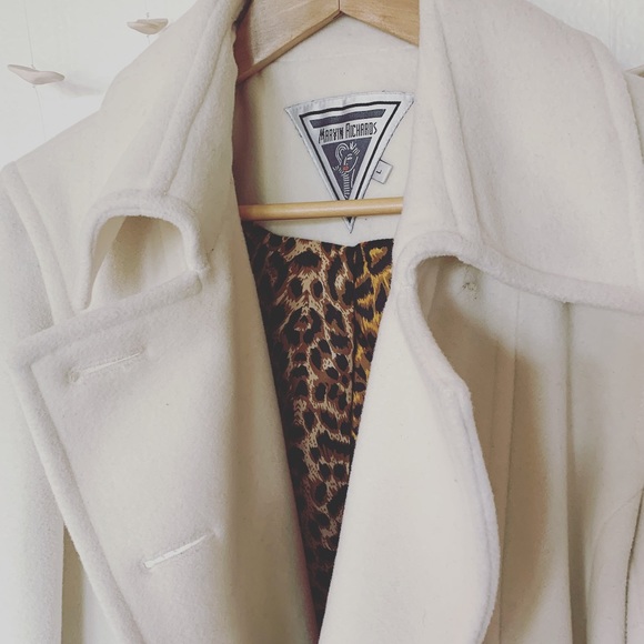 Marvin Richards long white coat - Picture 6 of 8